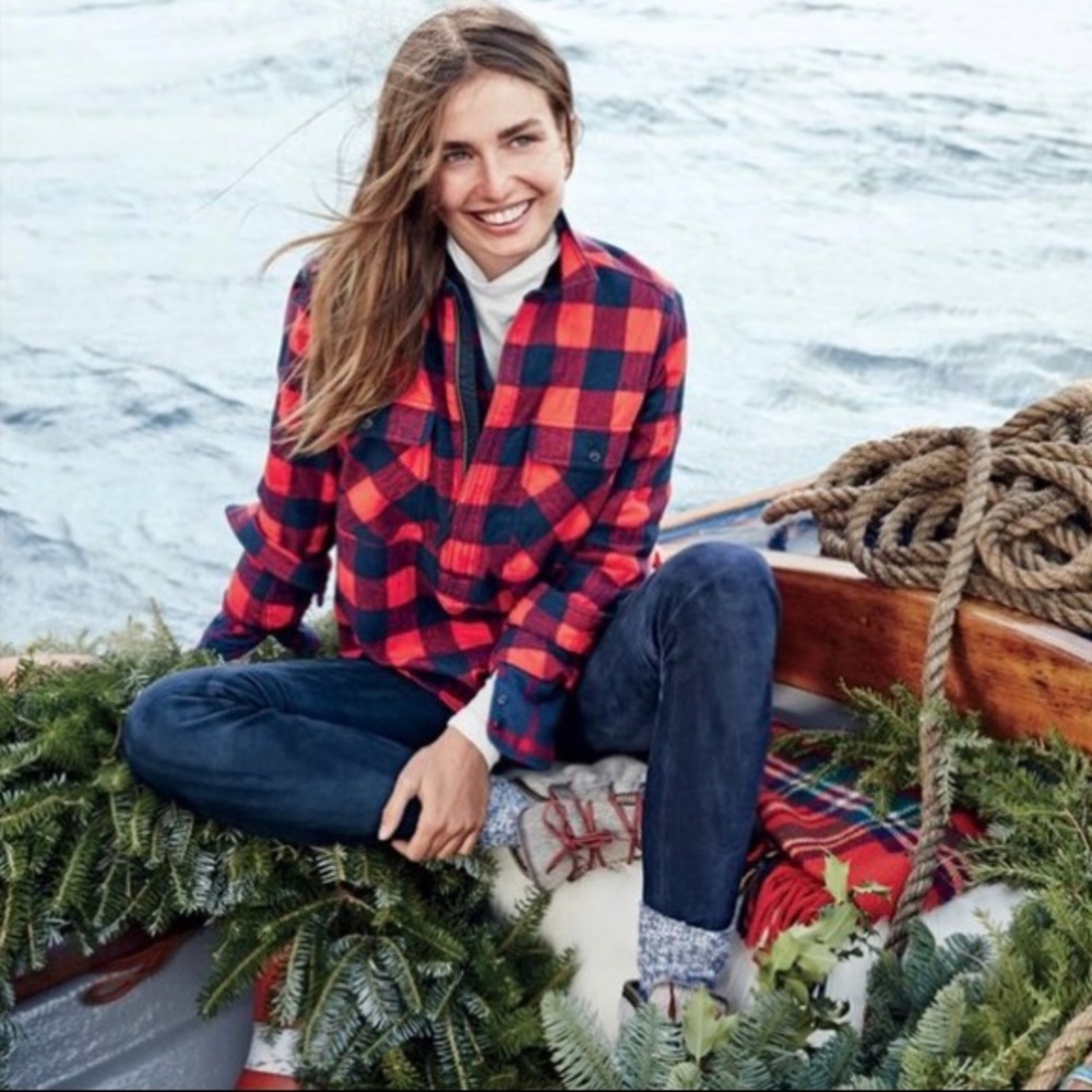 J.Crew Buffalo Check Shirt-Jacket - Size S